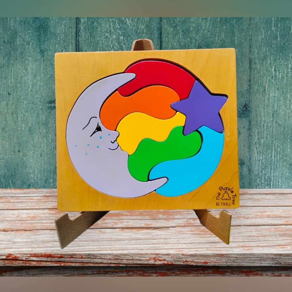 Children's Vintage Wood 7-piece Puzzle